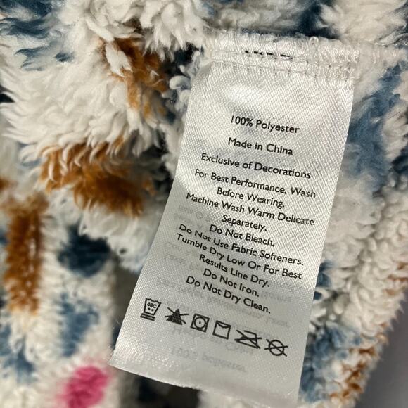 Eddie Bauer Women’s Large Sherpa Fleece Pullover Aztec Print 1/4 Zip Winter Jack - Picture 8 of 12